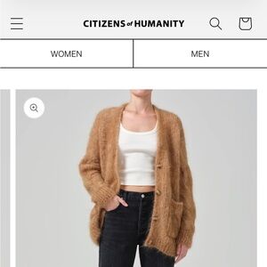 Citizens Of Humanity Tan Women's Parma Cable Cardigan